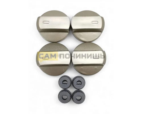 0025840 Универсальные ручки плиты/духовки Серые-золотистые