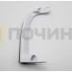 Ручка lkz холодильника BEKO (верхняя левая) БЕЛАЯ с серебристой вставкой, 4326380900