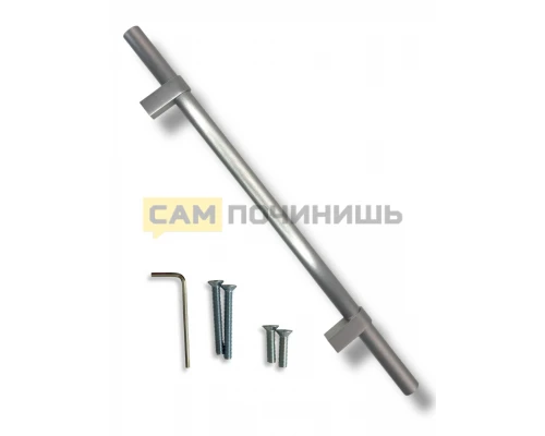 RH483ST Ручка для духовки универсальная, профиль ОВАЛ, Сталь цвет, 13.5*Φ20*480*50