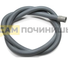 DWH002UN= Шланг сливной 1.5м 180град D=19/21мм