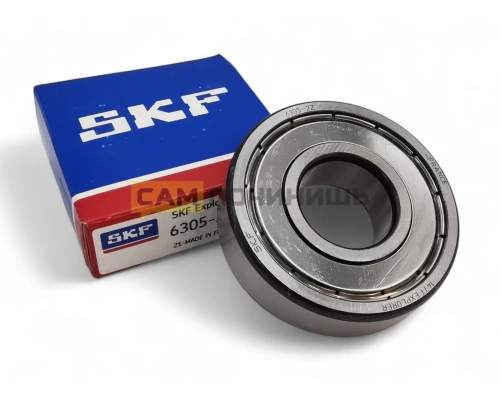 Подшипник для стиральной машины 6305 2Z SKF (Син.уп) T6305ZZ