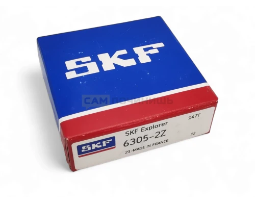 Подшипник для стиральной машины 6305 2Z SKF (Син.уп) T6305ZZ