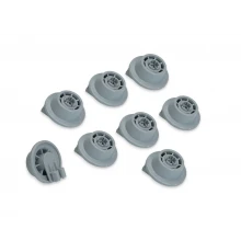 Комплект колес 8шт для корзины посудомоечной машины Siemens, Bosch, DWB906BO, 00611475, 611475