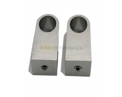 RH583ST Ручка для духовки универсальная, профиль ОВАЛ, Сталь цвет, 13.5*Φ20*580*50
