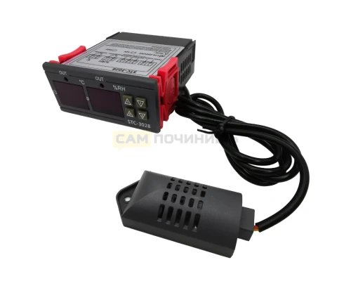 T5386 Терморегулятор STC-3028 Термостат, гигростат программируемый 220В