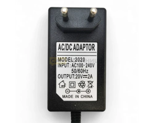 Адаптер питания AC-DC 20V 2A 5.5x2.5mm