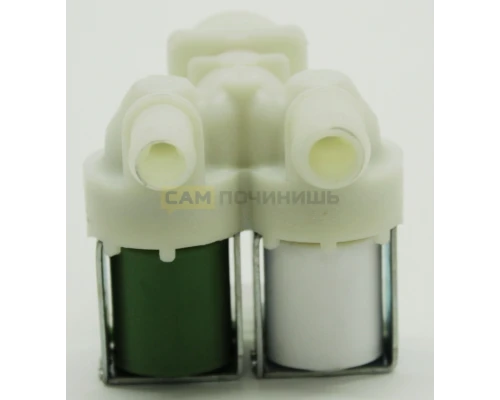 Клапан для стиральной машины - 2Wx180 (клеммы вместе, D-11/13mm, под фишки ELUX.). VAL021ZN, 1468766397
