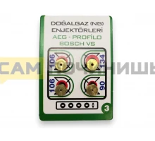 0006230 Форсунки, Жиклеры (4шт) для газовой плиты природный Bosch, Siemens