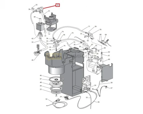 Обратный (аварийный) клапан для кофеварки/кофемашины DeLonghi, Kenwood, 7313286129, 7313260161, 7332128100, CFM100DL