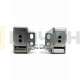 Петли для холодильника Whirlpool, Indesit, Kaiser, Ariston, AEG, Electrolux, Zanussi, Комплект 2шт, C00636779, DHF205WH, 636779 , 481231018626